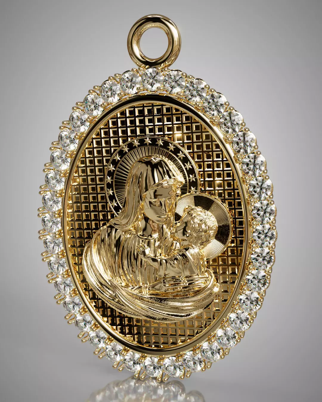 Virgen de fatima 3D print model_0