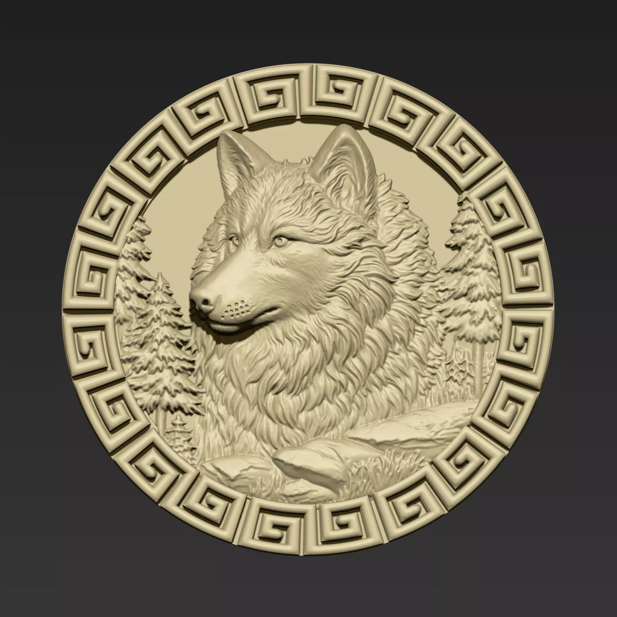 Wolf Head A117 3D print model