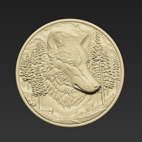 Wolf Head A119 3D print model