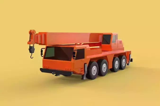 MINIATURE SCALE 1-130 ALL-TERRAIN TELESCOPIC MOBILE CRANE TRUCK