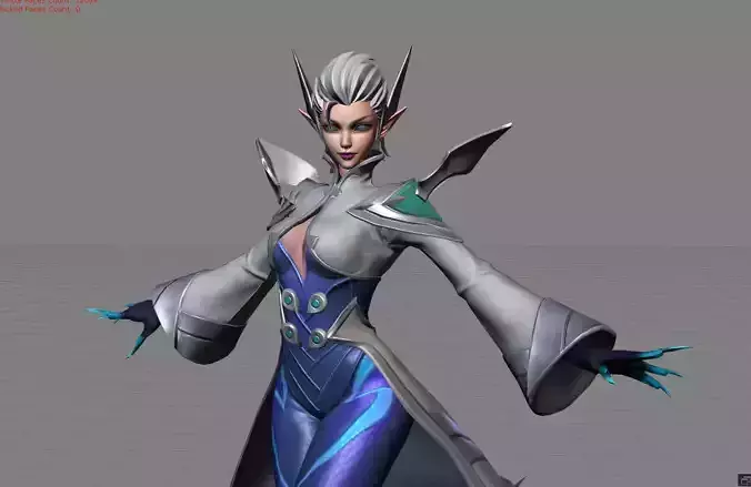Eudora Lightning Weaver Low-poly 3D model
