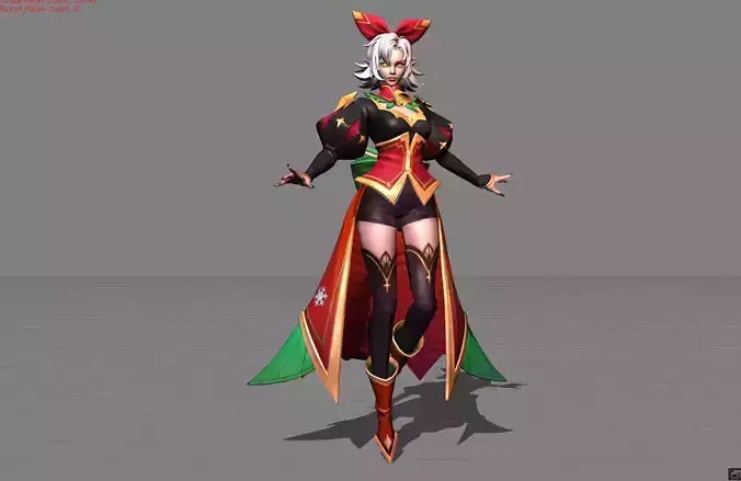 Eudora Christmas Carnival Low-poly 3D model