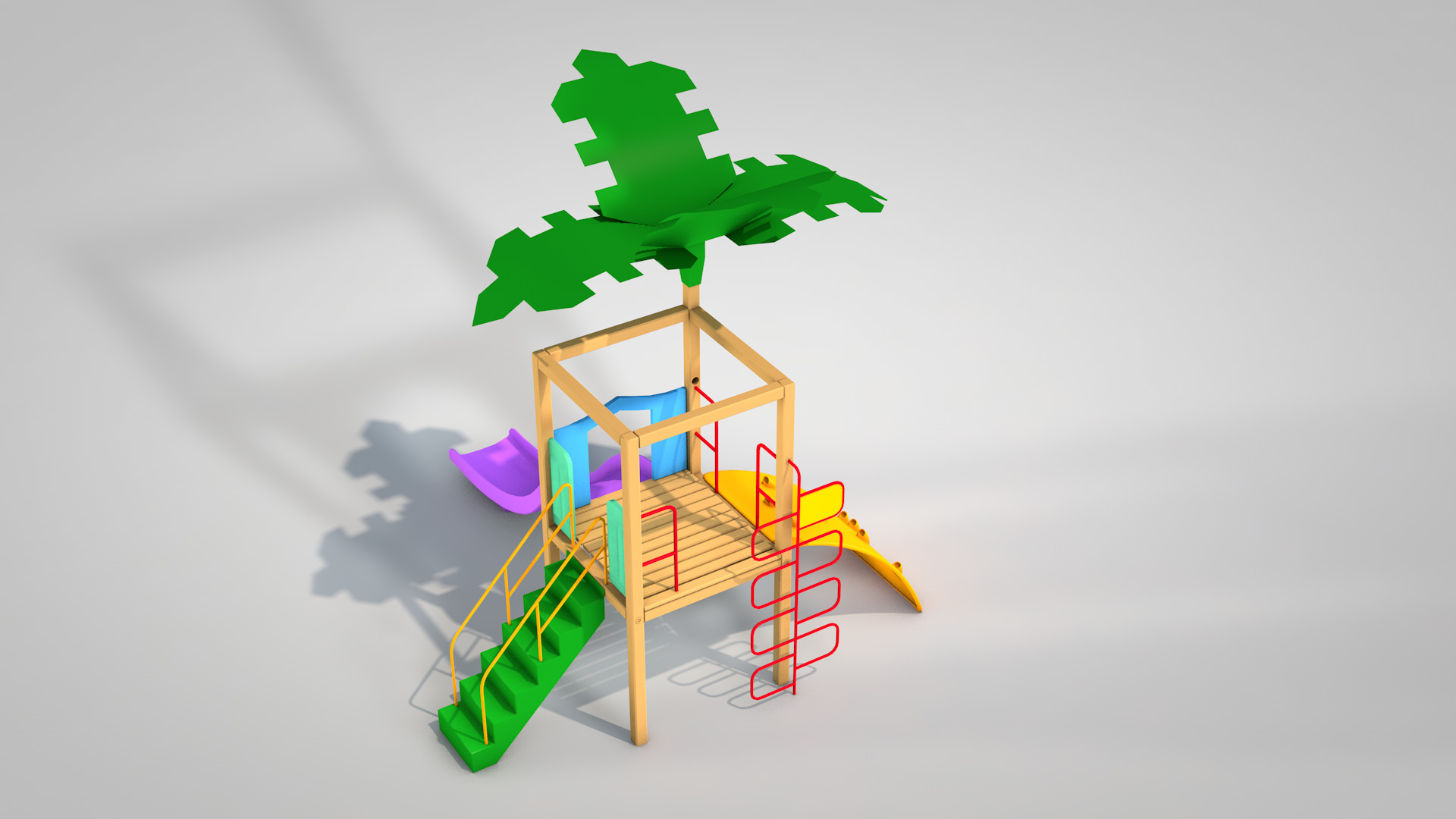 Playground Tree 3D model_13