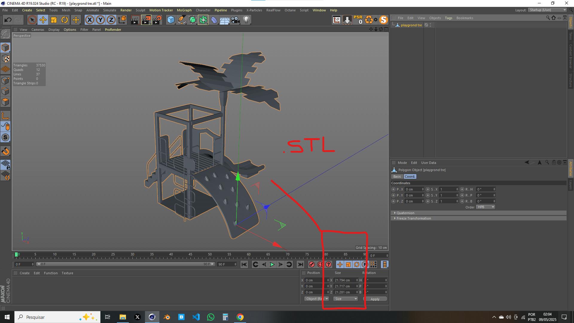 Playground Tree 3D model_15
