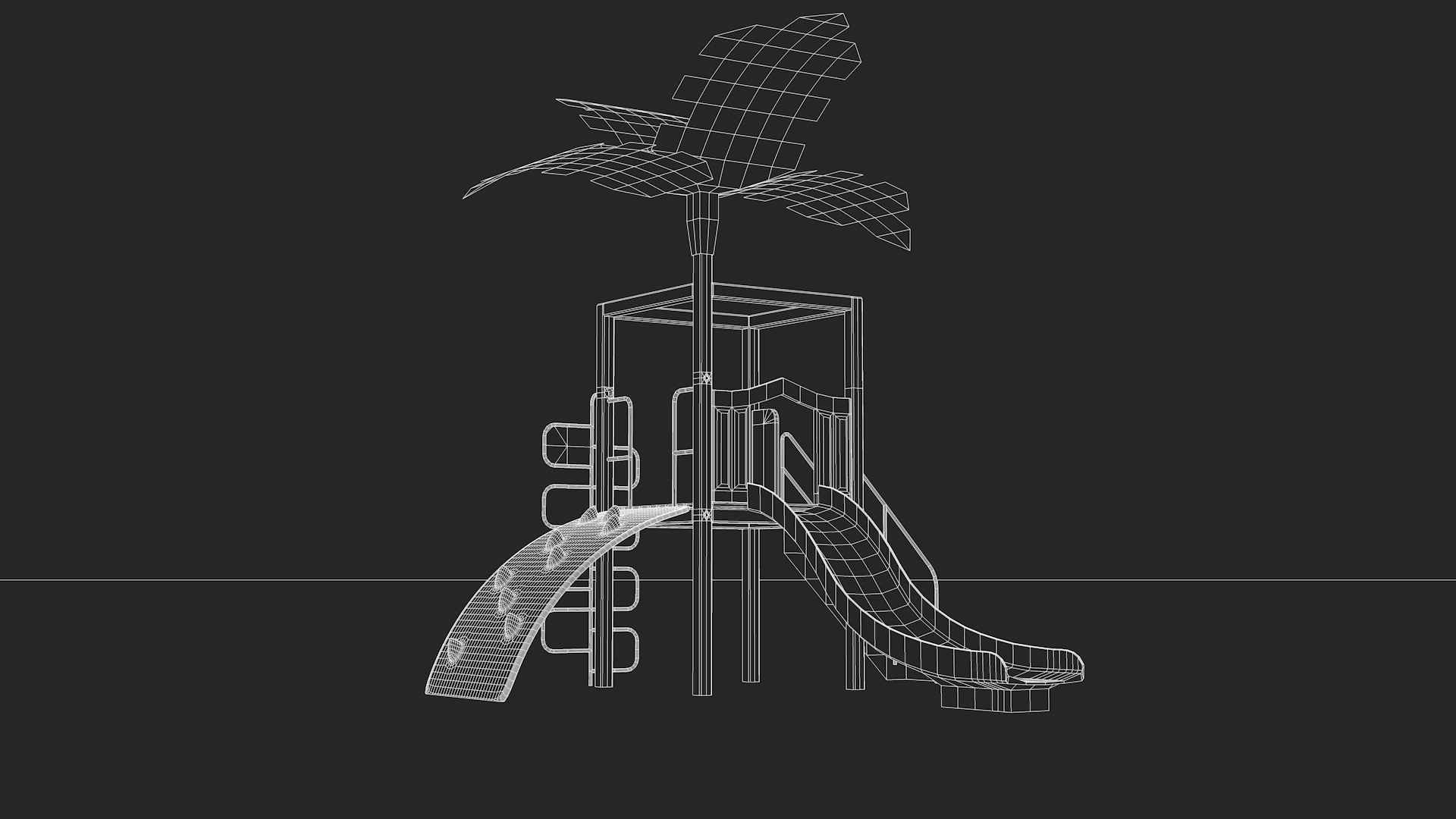 Playground Tree 3D model_10