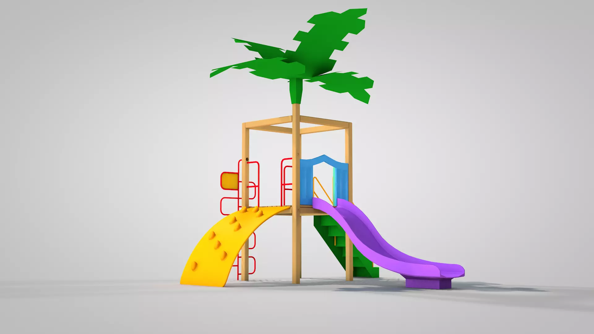 Playground Tree 3D model_0