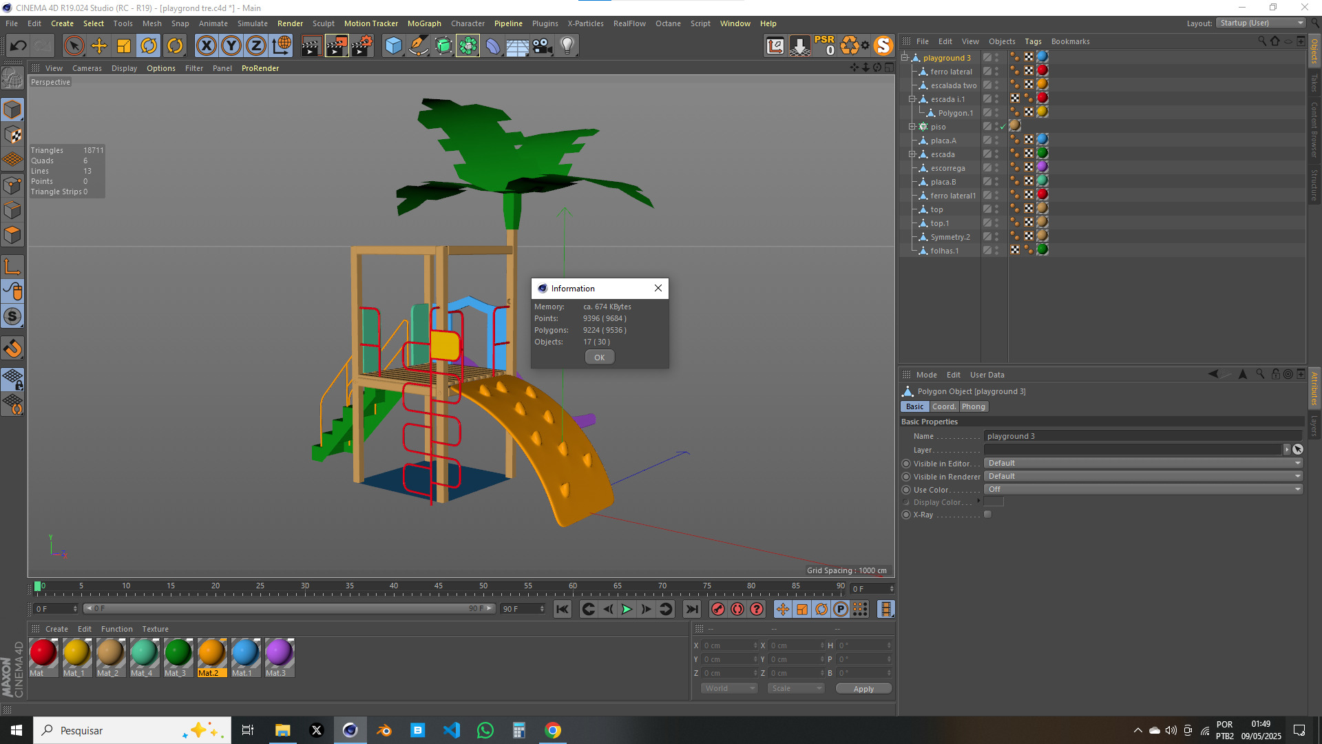 Playground Tree 3D model_14