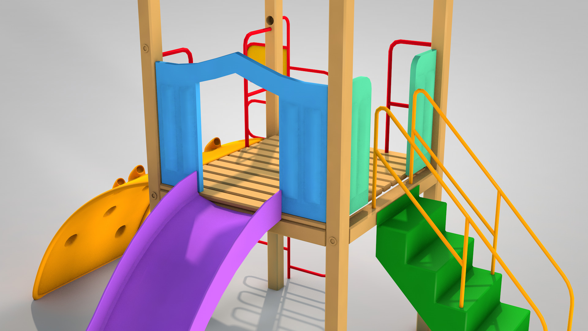 Playground Tree 3D model_4