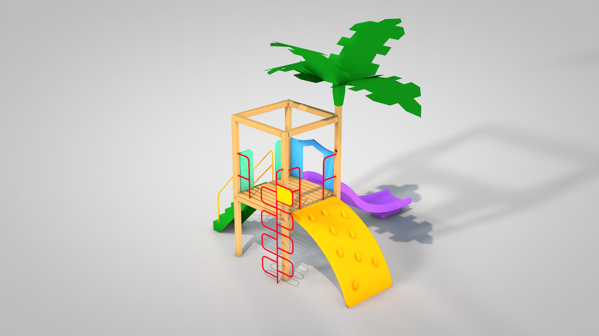 Playground Tree 3D model_1