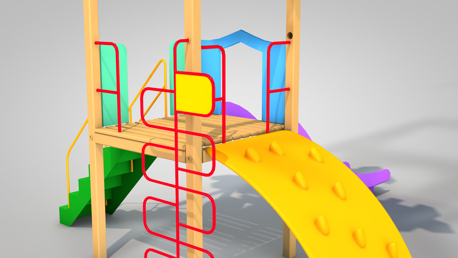 Playground Tree 3D model_2