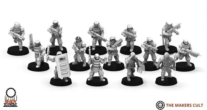 Ironblood - Militia builder 3D print model