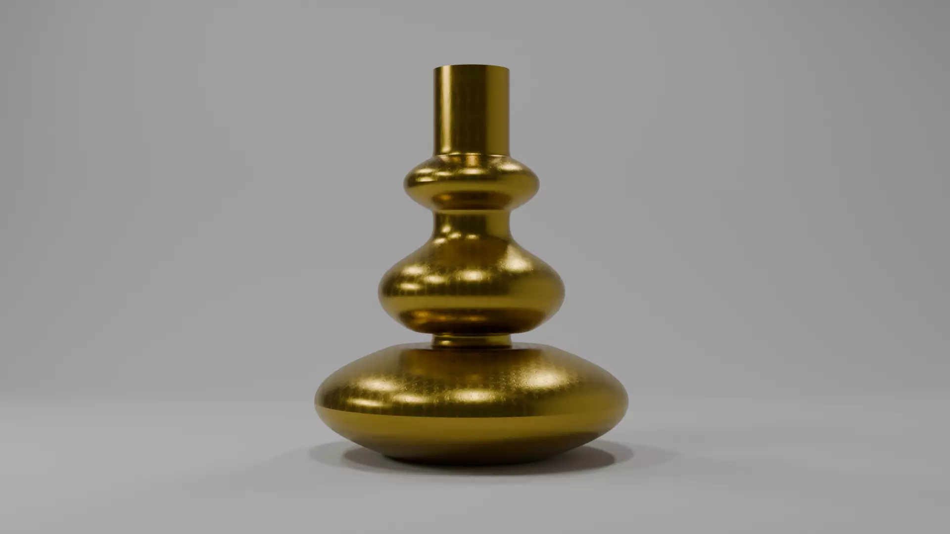 Elegant Golden Vase Design 3D model_0