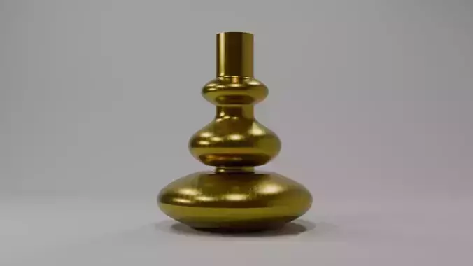 Elegant Golden Vase Design