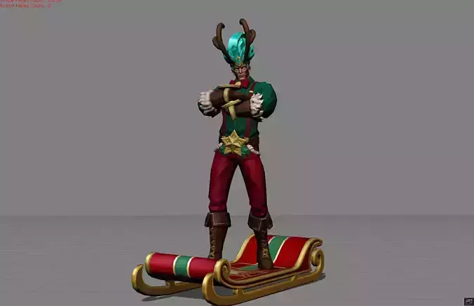 Gord Christmas Carnival  Low-poly 3D model