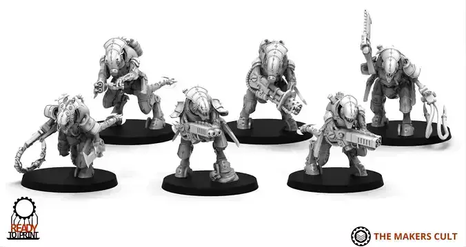 Iron Hive - Warriors MK2 extra pack 3D print model