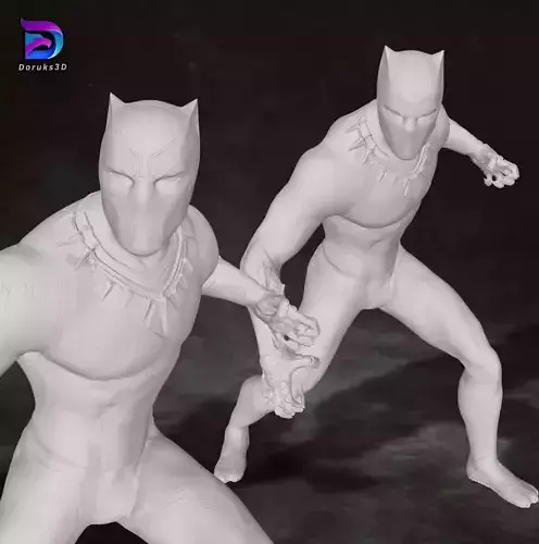 Black Panther Action Figures Custom 3D Print Model