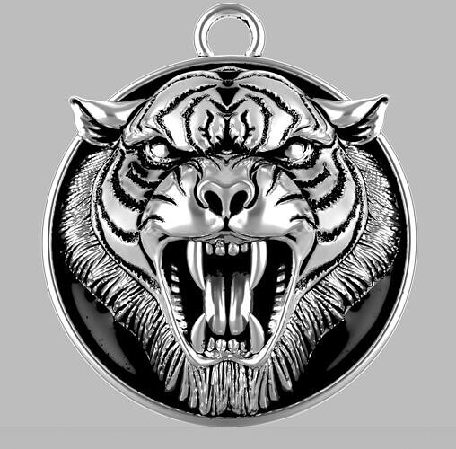 tiger pendant 3D print model