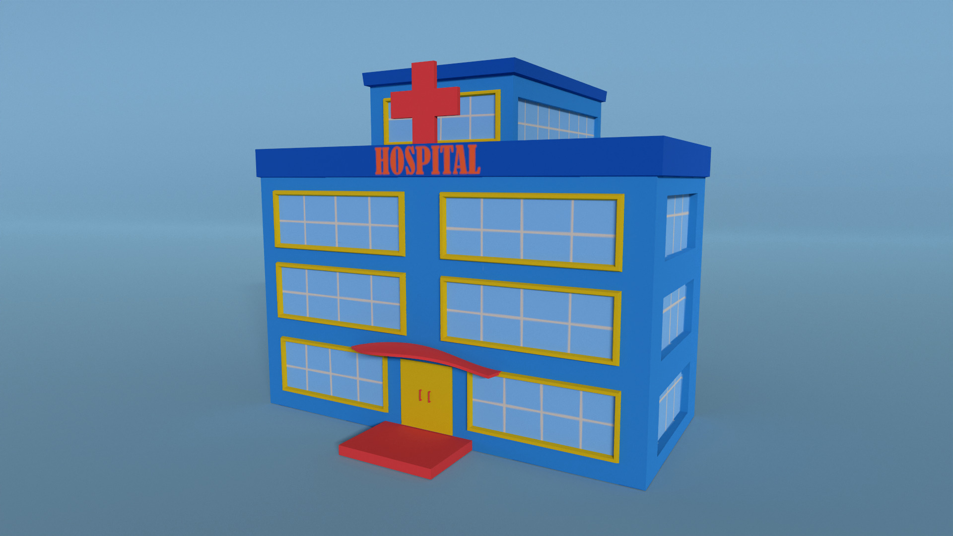 Low poly city building - Pack 01 Low-poly 3D model_2
