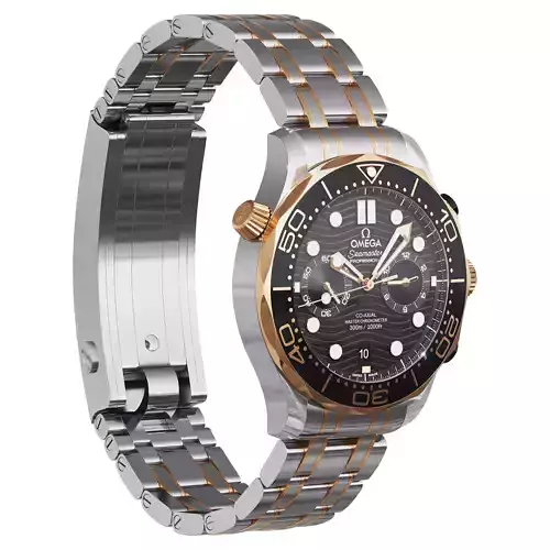 Omega Seamaster Diver 300M 44mm gold on steel