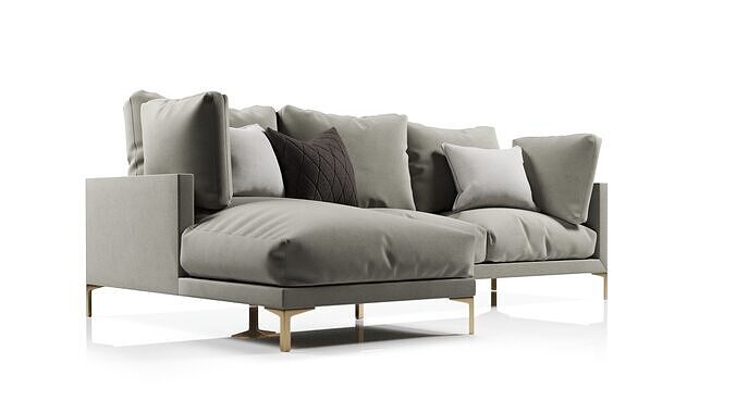 Adams Chaise Sectional Sofa 3D model