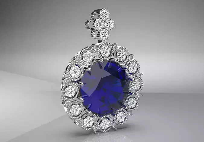 luxury jewelry pendant jp0126 3D print model