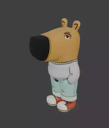 Chill Guy Stylized Game-Ready 3D Character with PBR Textures