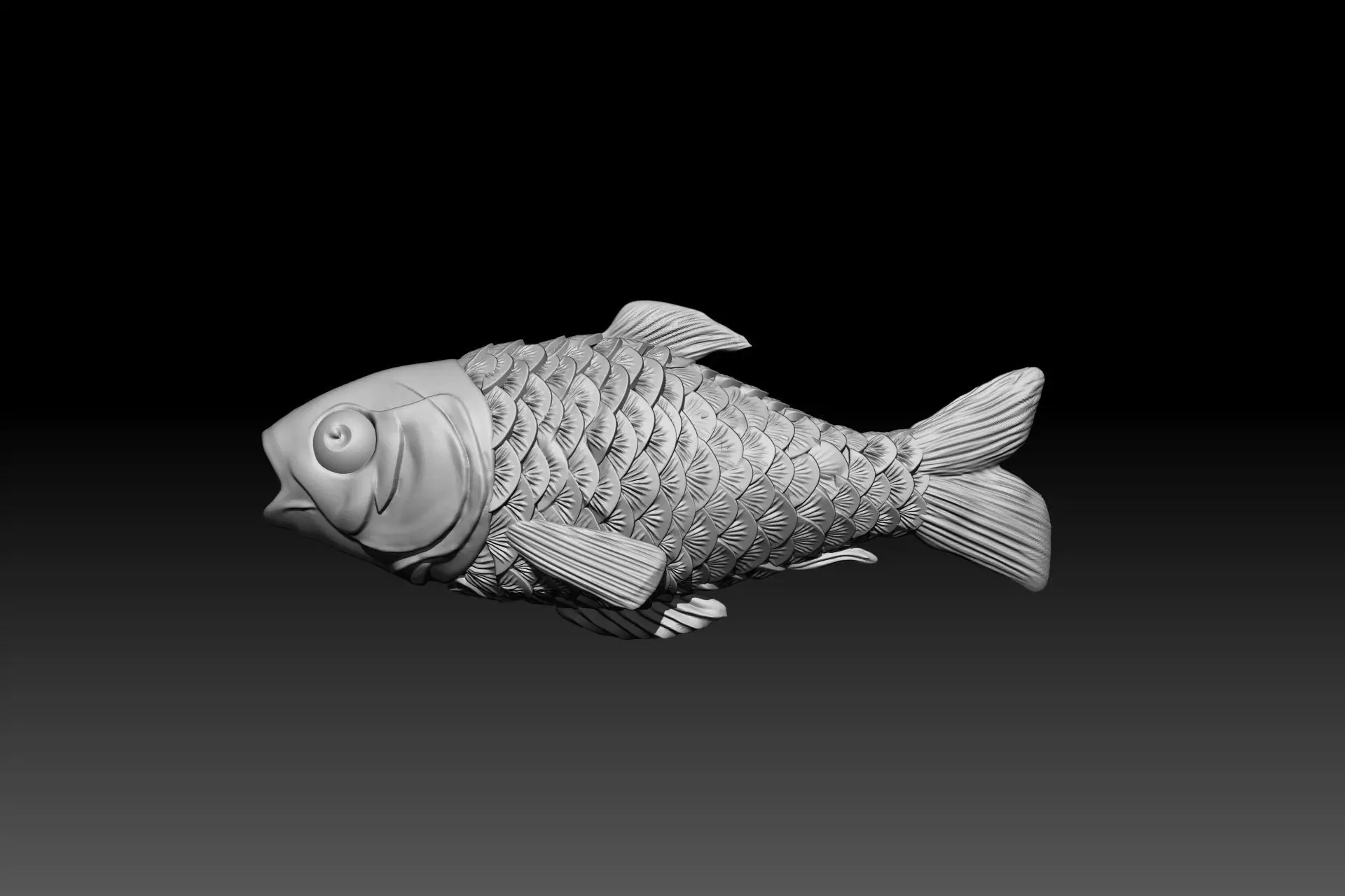 KATLA Fish 3D Model FOR 3D Printed 3D print model_0