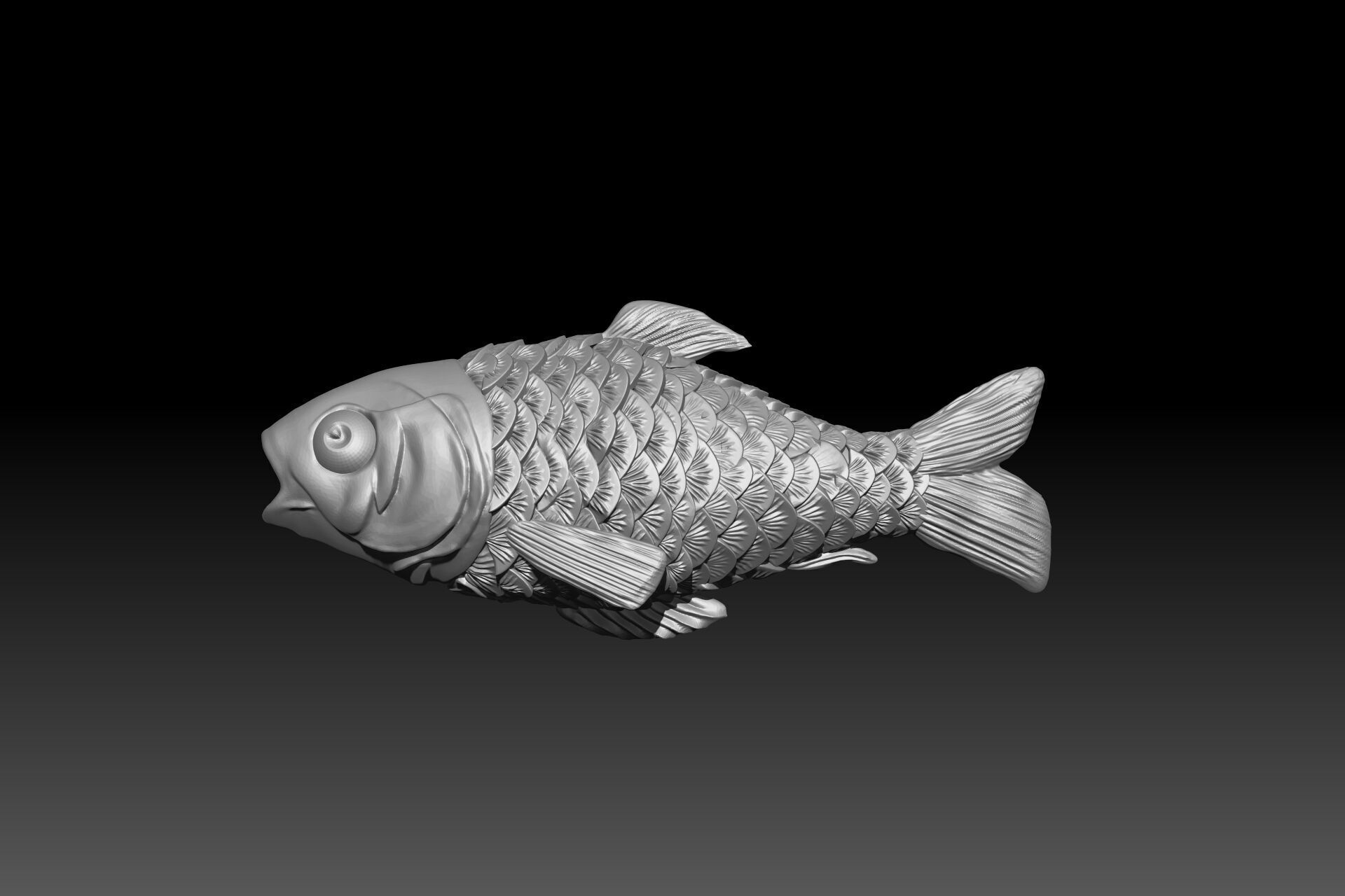 KATLA Fish 3D Model FOR 3D Printed 3D print model_1