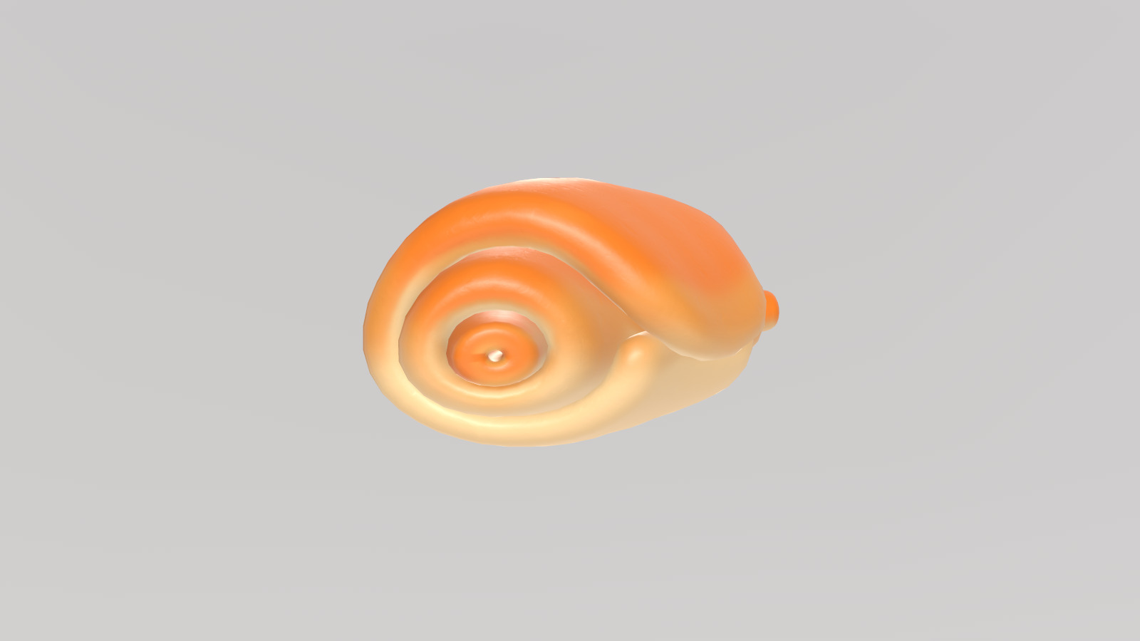 Stylized Low-Poly Croissant Low-poly 3D model_6