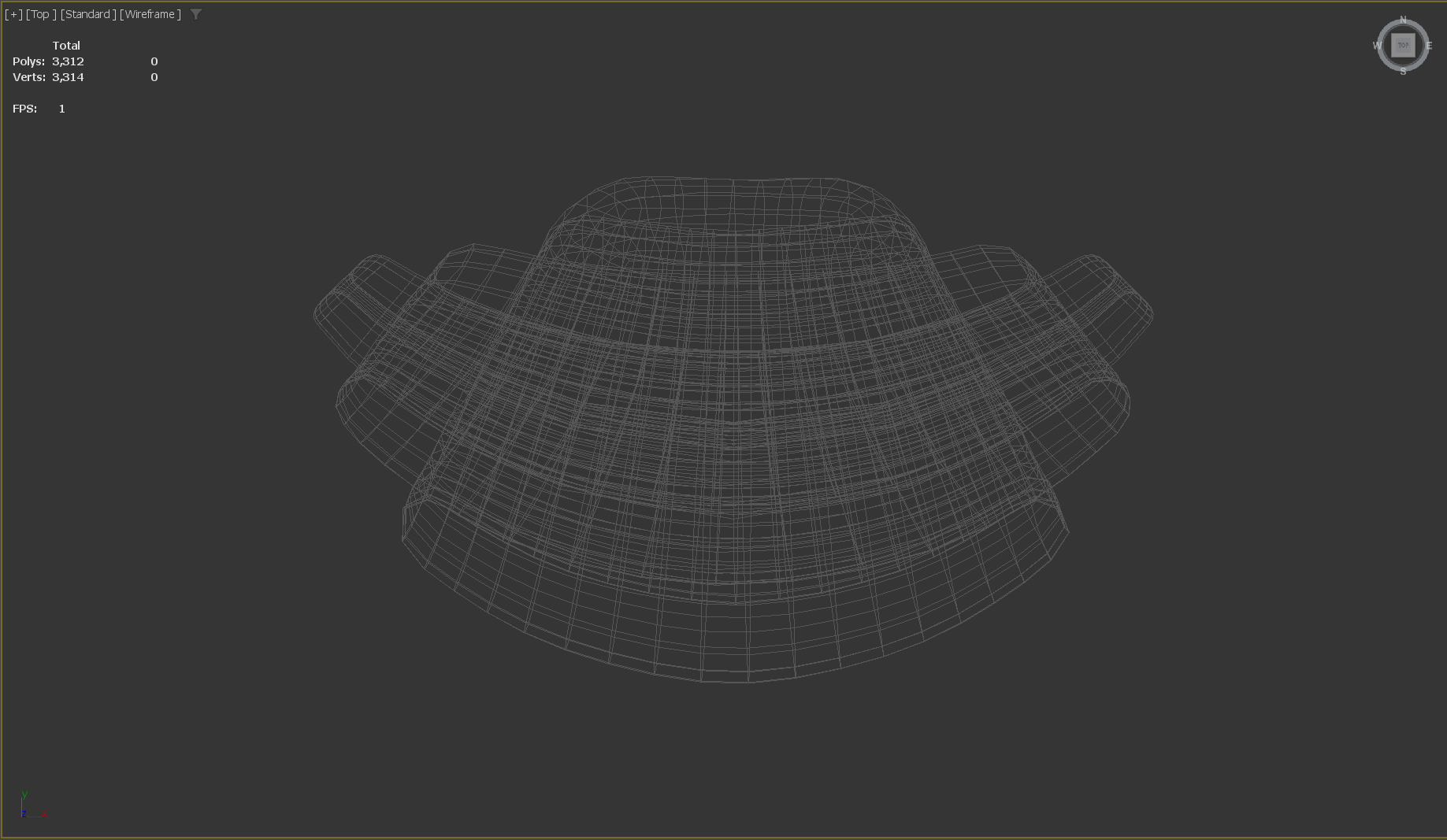 Stylized Low-Poly Croissant Low-poly 3D model_9