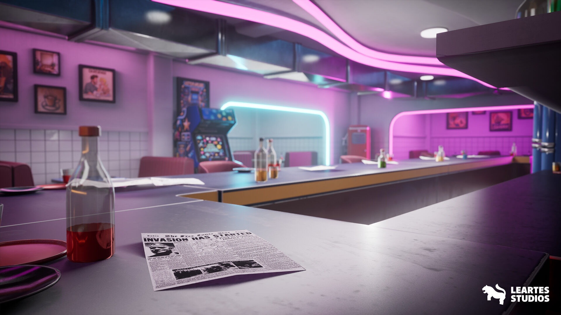 Miami Vice City Environment Low-poly 3D model_11