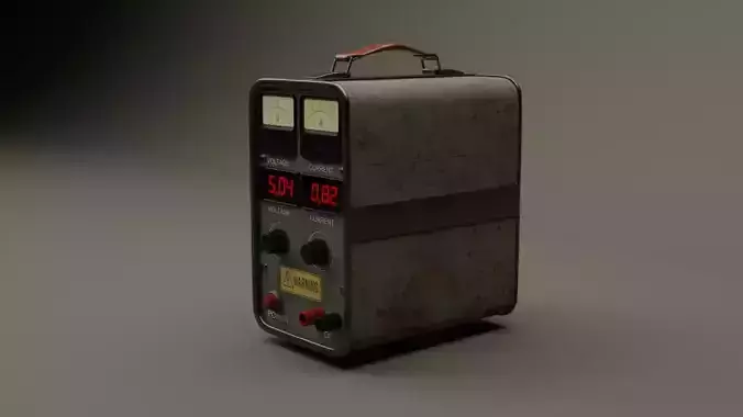 Stylized Lab Power Supply Unit