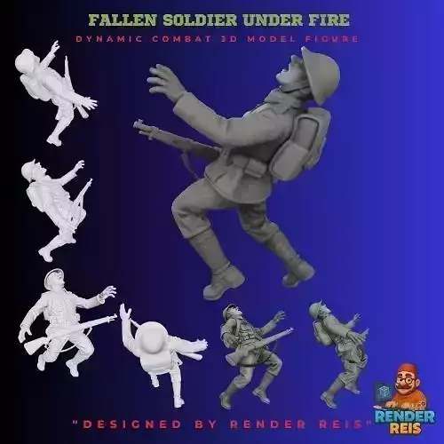Fallen Soldier Under Fire 