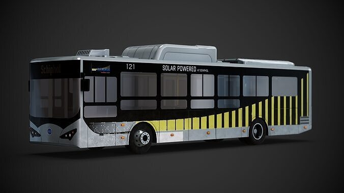 BYD K9 BUS Low-poly 3D model
