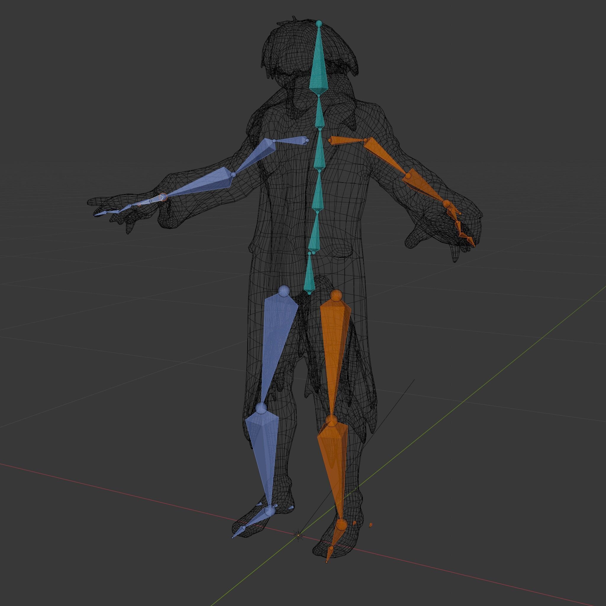 Skeleton Wraith in Tattered Cloak  D Model for Games and Anim... Low-poly 3D model_10