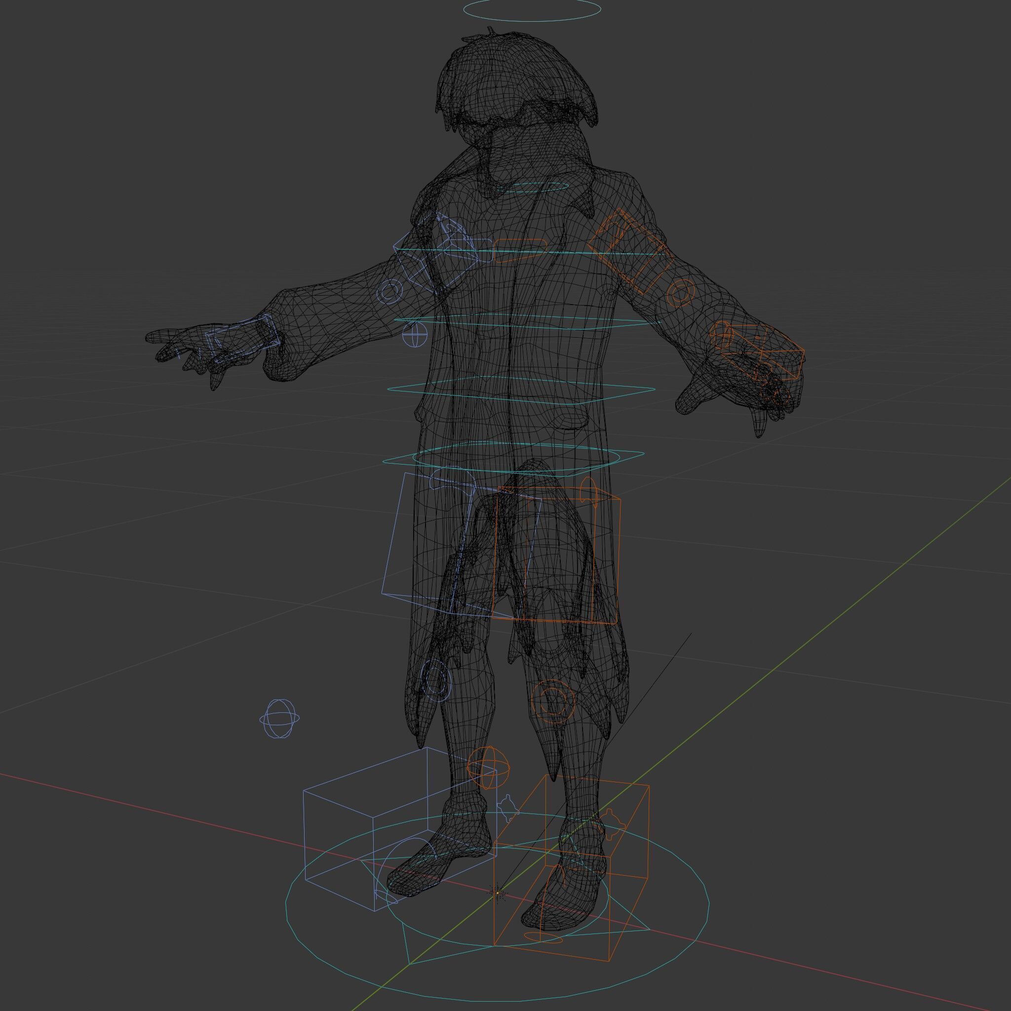 Skeleton Wraith in Tattered Cloak  D Model for Games and Anim... Low-poly 3D model_19