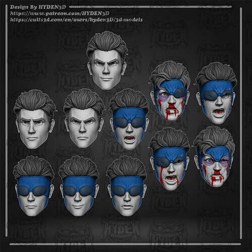 Mark grayson invincible head and kit 3D print model