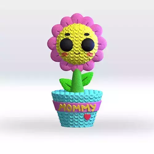 Knitted Mommy STL file Mother Day 3D Model 3D print model