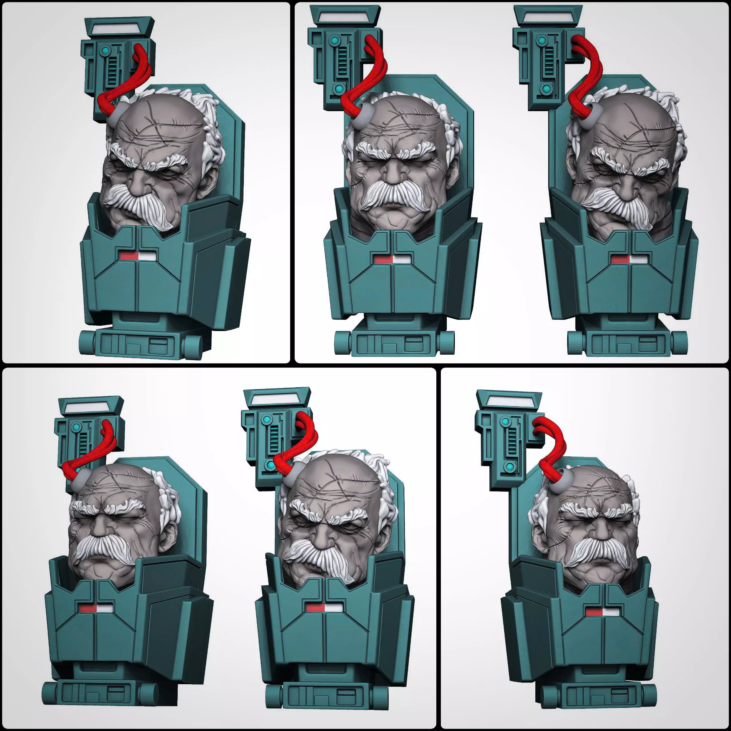 conquest base with head 3D print model