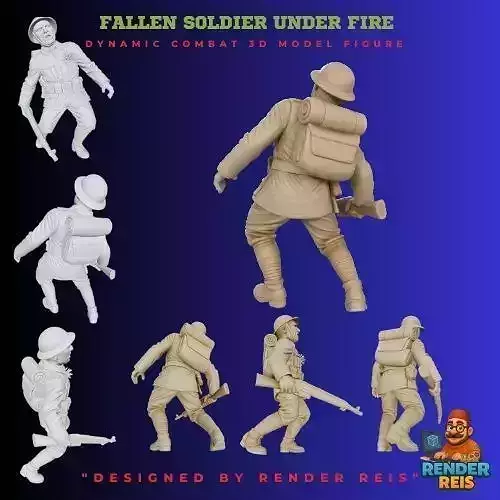 Fallen Soldier Under Fire2