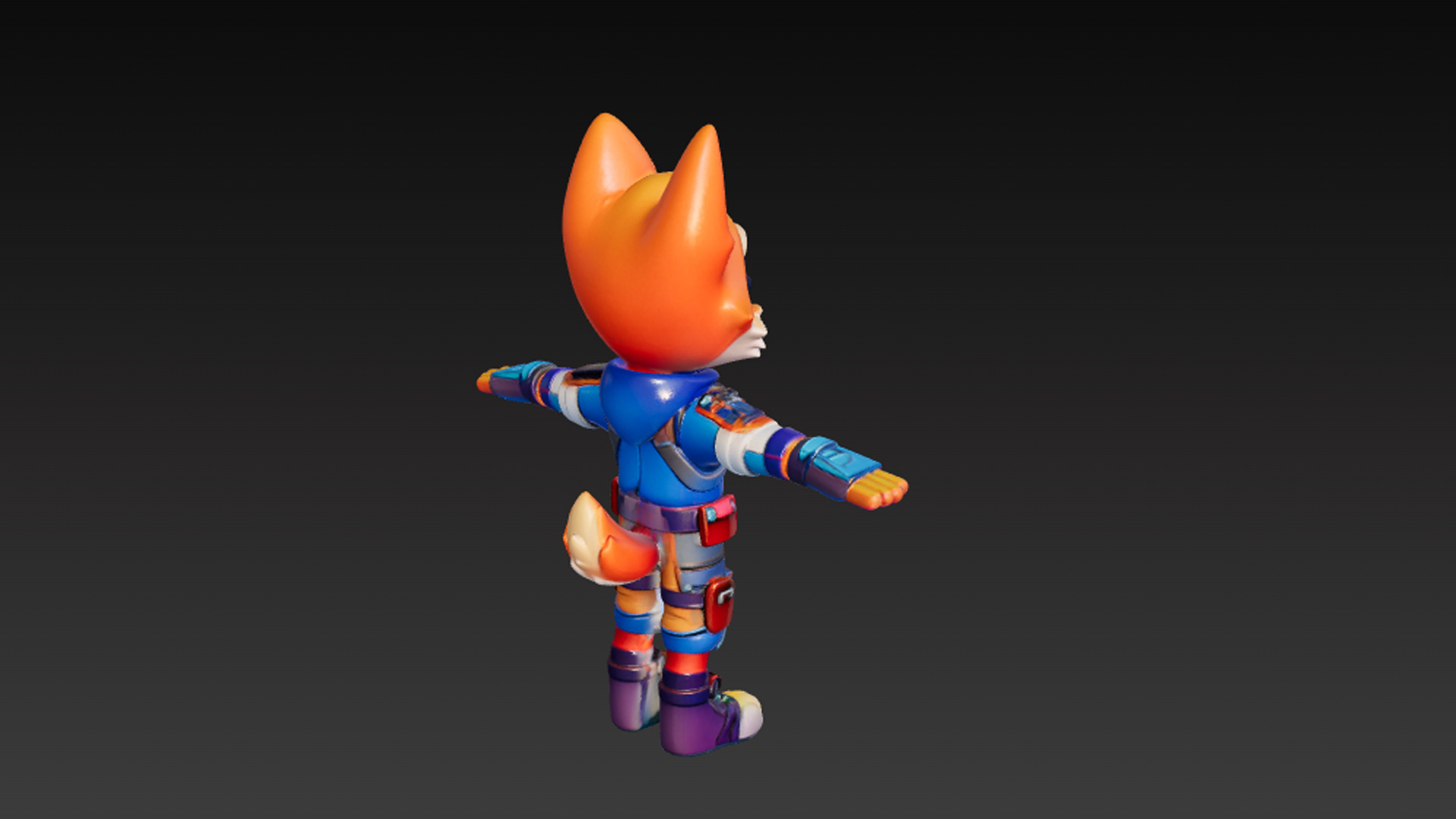 Dog Adventure 3D Character Model Low-poly 3D model_2