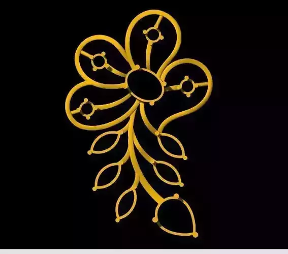 flower pendant 3dm file