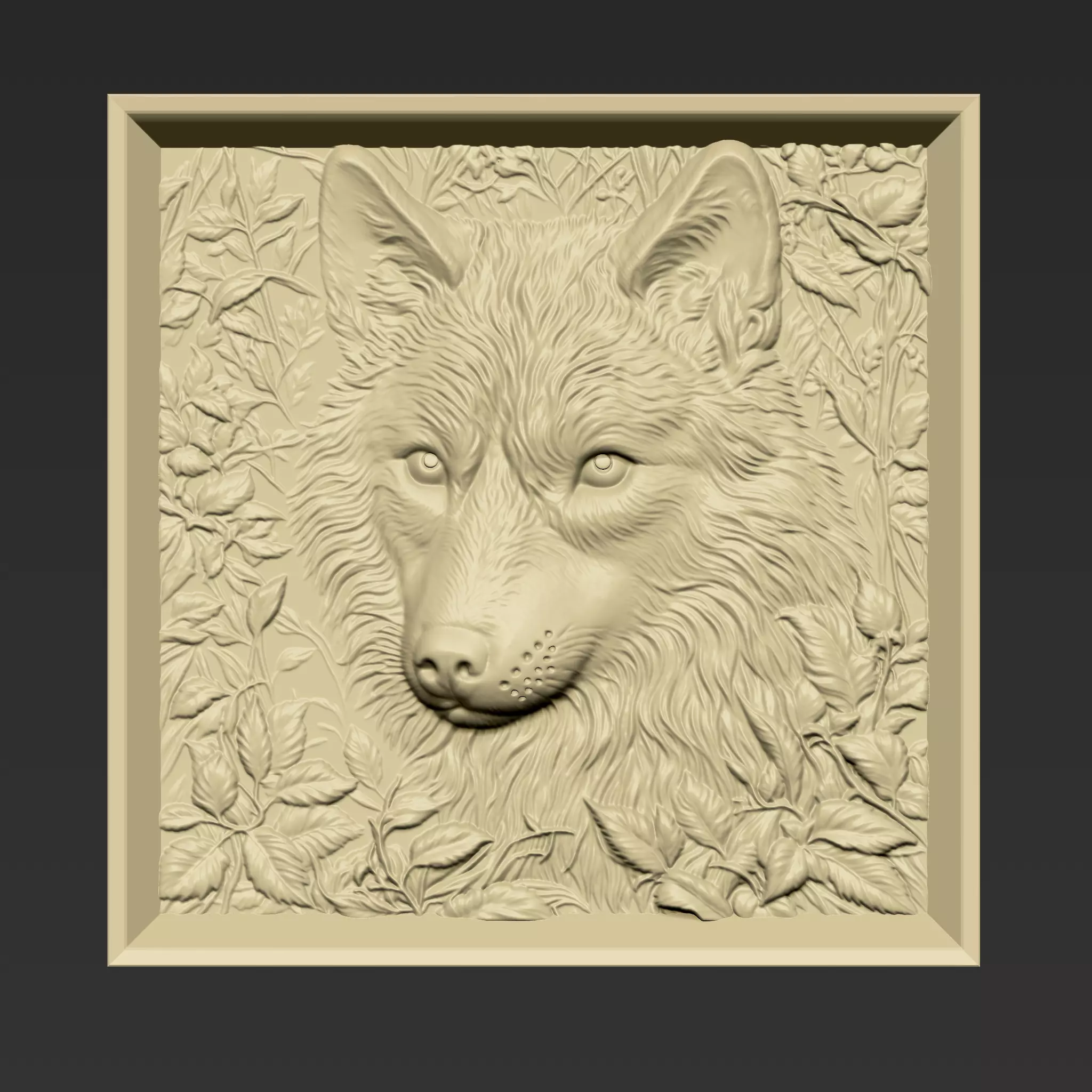 Wolf Head A138 3D print model