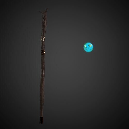 Medieva Fantasy Magic Weapon Low-poly 3D model