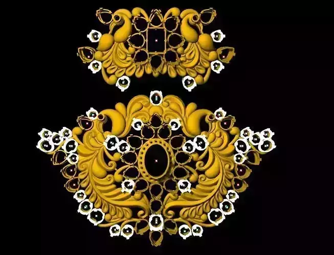 peacock necklace pendant 3dm file