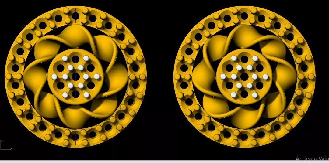 stud earrings 3dm file 3D print model_0