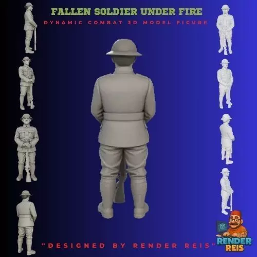 Standing Soldier at Attention2 3D print model