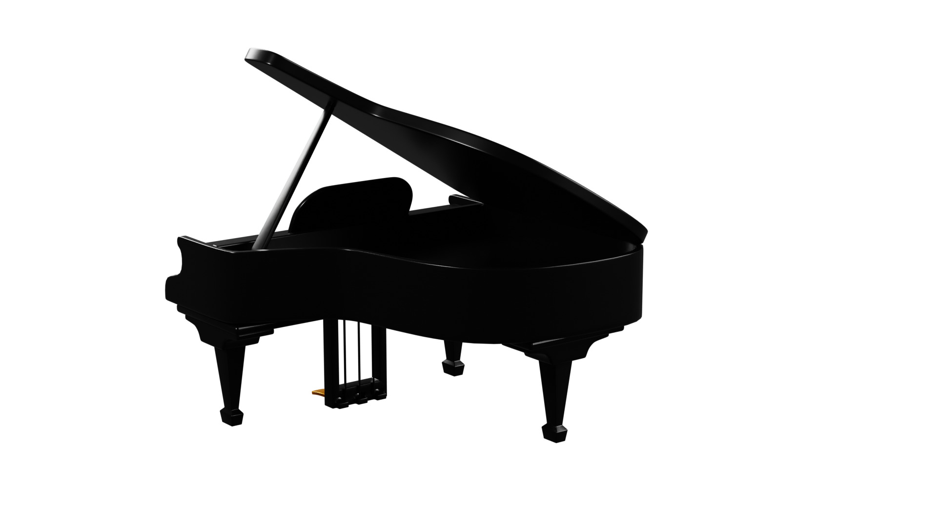 3D Grand Piano 3D model_11