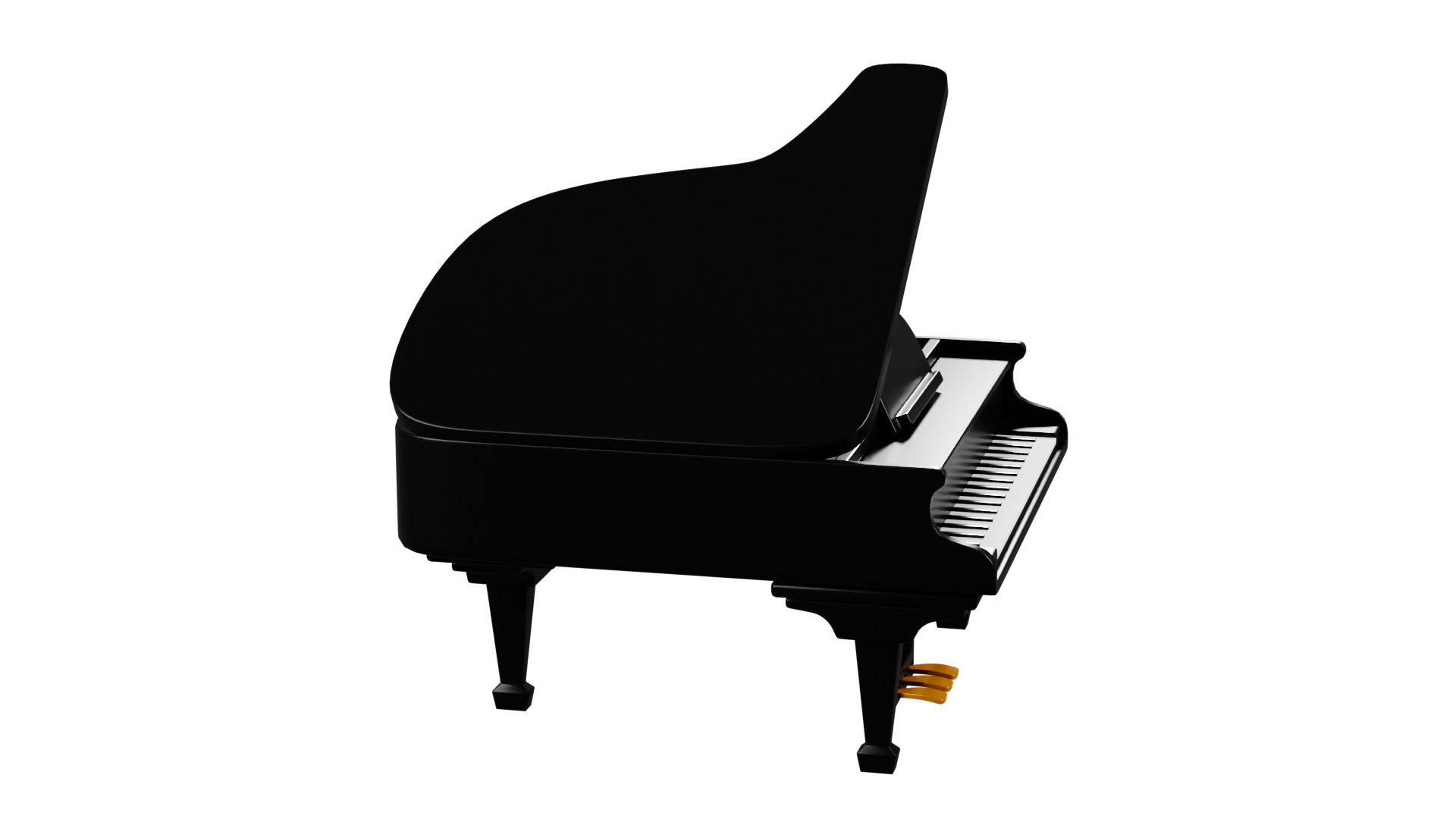 3D Grand Piano 3D model_20