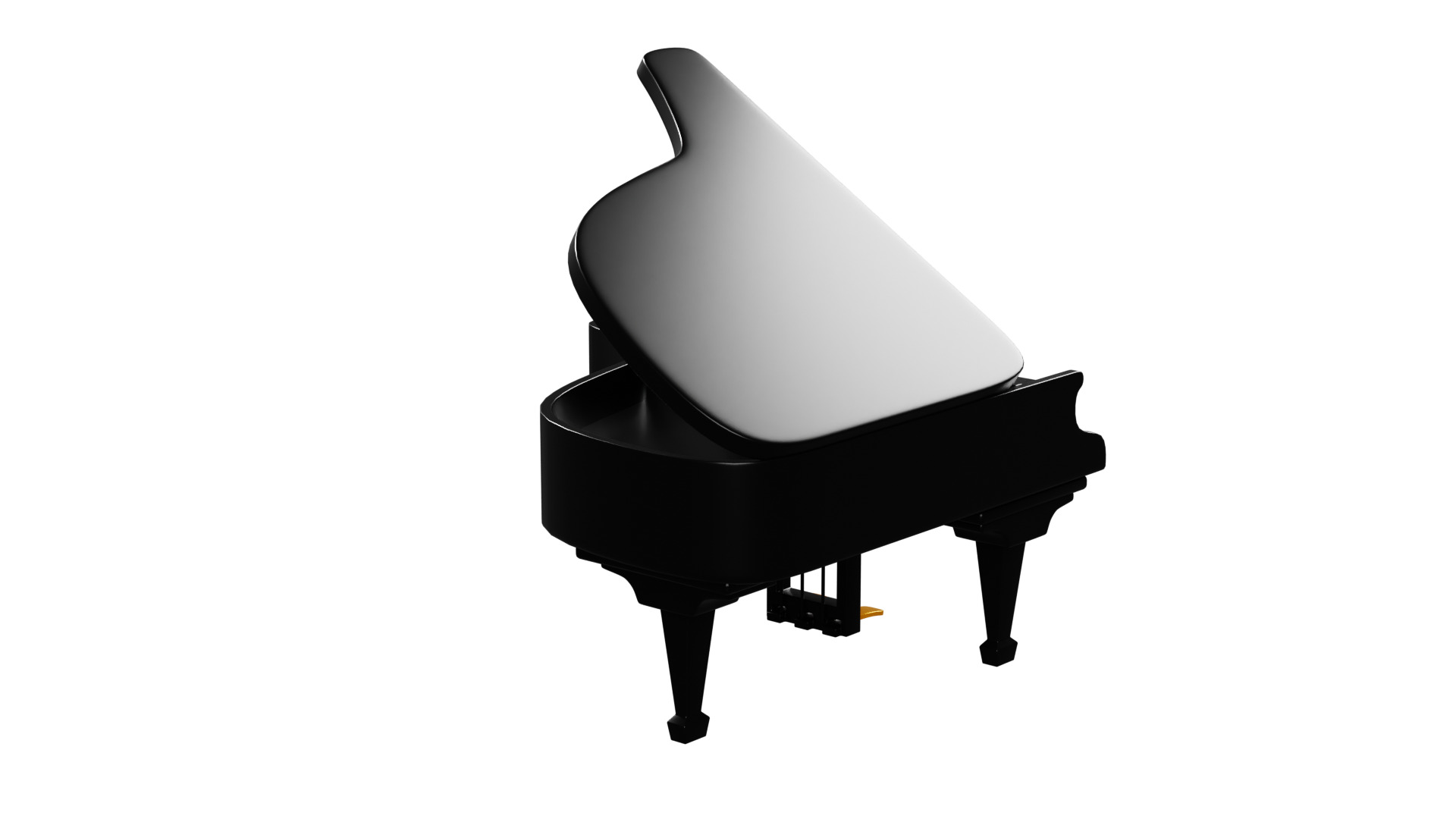 3D Grand Piano 3D model_16